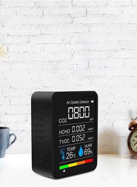 5 in1 Portable Digital Carbon Dioxide USB Charging Multifunc