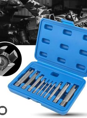 10pcs/Set Remove Stripped Damaged Screw Tap Extractor Drill