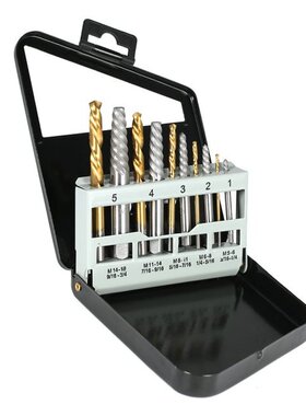 10pcs Left Hand Drill Bit Broken Bolt Damaged Screw Extracto