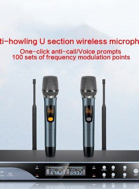 Home Amplifier Singing Wireless Microphone KTV U-segment FM