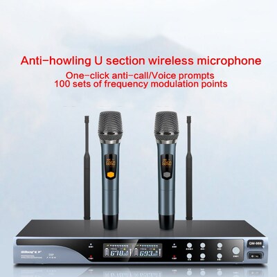 Home Amplifier Singing Wireless Microphone KTV U-segment FM