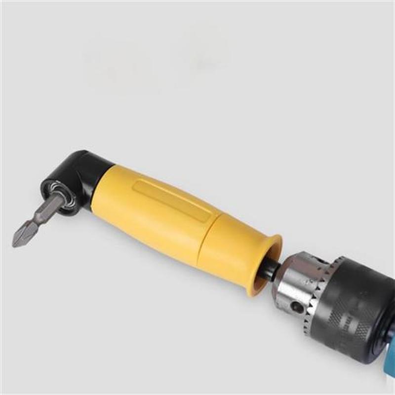 90 Degree Right Angle Drill Chuck Universal Bit Driver Corne