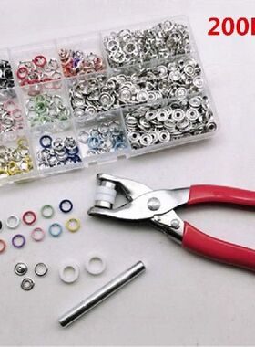 200 Sets Hollow Out Colorful Five Prong Buckles Hand