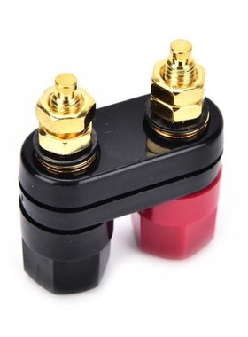 2PCS Banana plugs Couple Terminals Red Black Connector Ampli