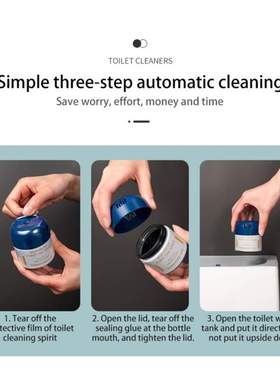 Toilet Cleaner Flower Aromatic Toilet Blue Bubble Deodorant