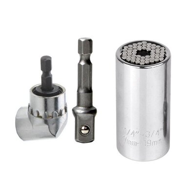 Universal Socket Wrench Power Drill Adapter Set  7mm-19mm an