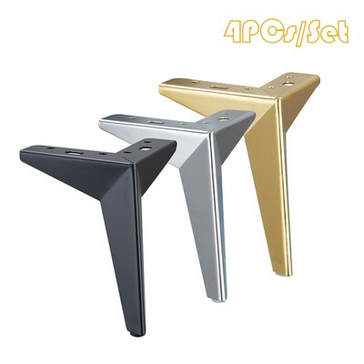 4Pcs Furniture Table Legs Metal Rhombus Sofa Legs Chair Legs
