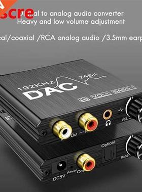 Digital to Analog Audio Converter 192KHz with Bass and Volum