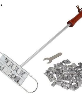 Steak Meat BBQ Branding Iron With 55 Changeable letters