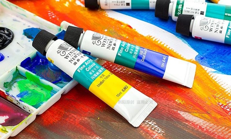 Winsor Newton Fine Acrylic Color Set 18 Colors Paints Artist