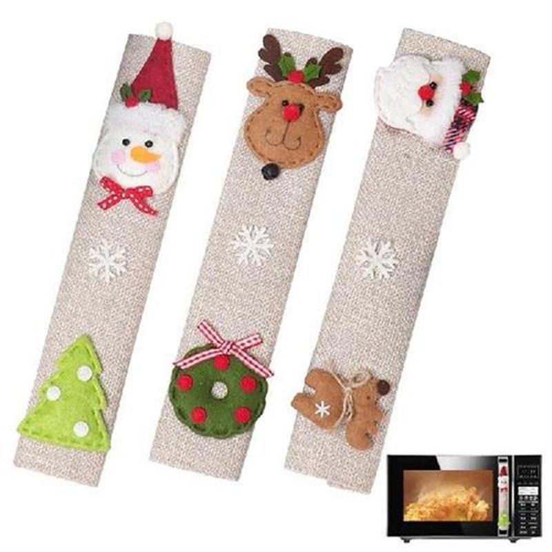 Refrigerator Door Handle Cover For Christmas Indoor