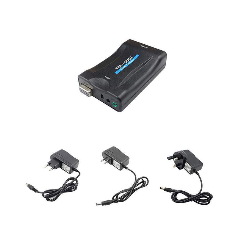 Scart Converter PC VGA To SCART Video Audio Converter Adapte