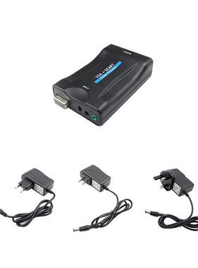 Scart Converter PC VGA To SCART Video Audio Converter Adapte