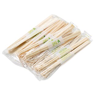 25 pairs /set! Disposable Chinese Bamboo Wooden Chopsticks w