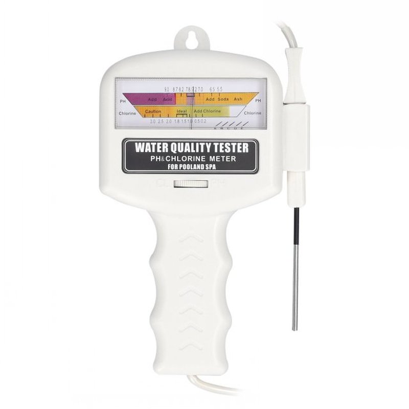 2 in 1 Water Quality Tester Portable PH Chlorine Level Meter