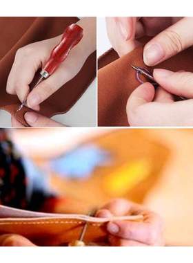 1Set Complete Leather Craft Tools Set With Groover,Awl, Wax