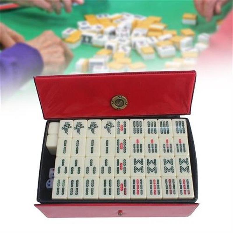 Small Chinese Mahjong Game Set Board Game Majiang with