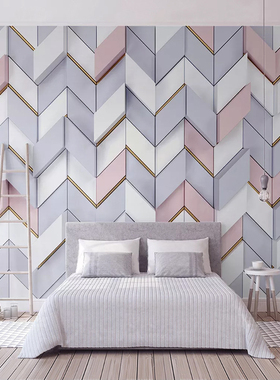 Custom Photo Wallpaper 3D Stereoscopic Polygonal Mosaic