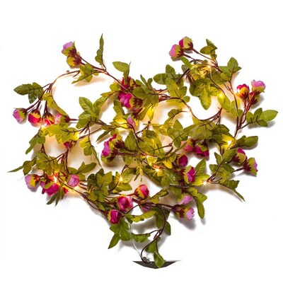 Fairy Flower Leaf Garland String Lights Copper Wire 2M 20 Le