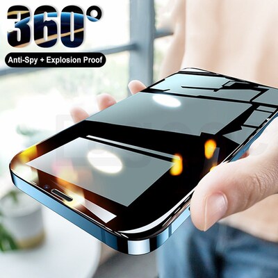 Private Screen Protective Glass For iPhone 11 12 Pro X XR X