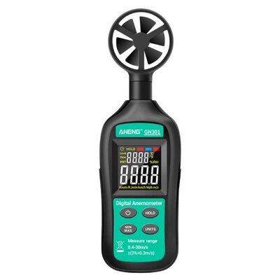 GN301 Digital Anemometer 0-30m/s Wind Speed Meter Thermomete