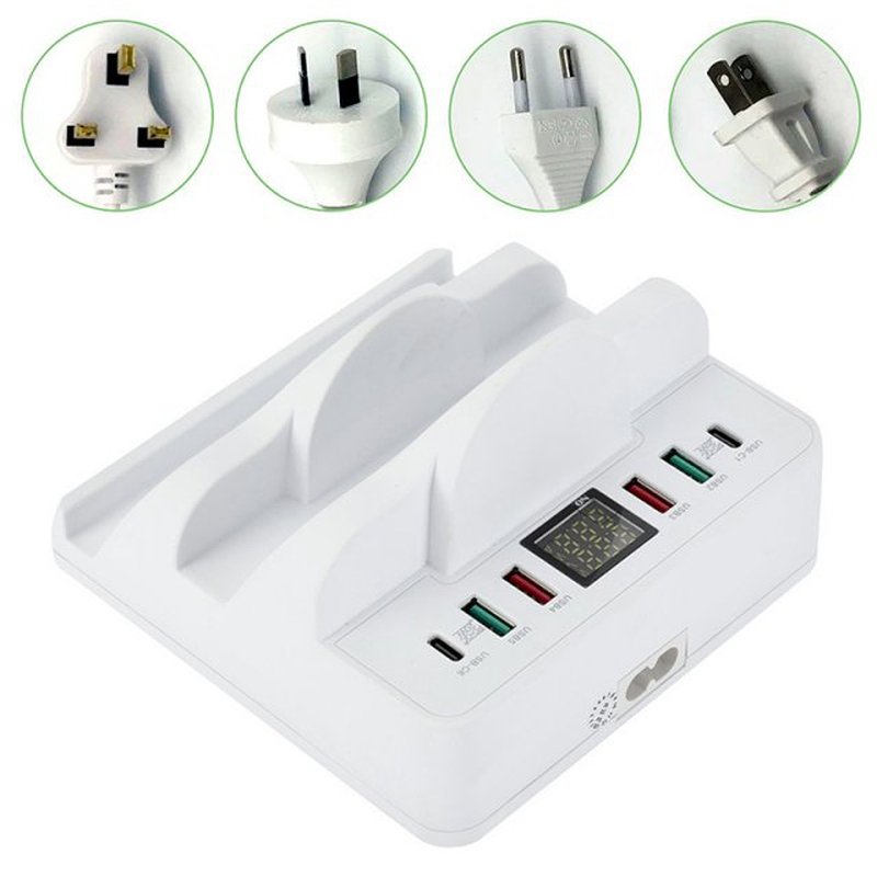 80W USB Charger Charging Station Wireless Charger Tablet Pho
