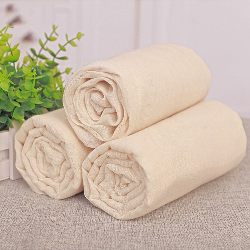 150*150cm Beige Cotton gauze Cheese steamed cloth bean bag f