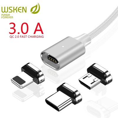 WSKEN X2 Magnetic Charging Cable for iPhone Charger Micro U