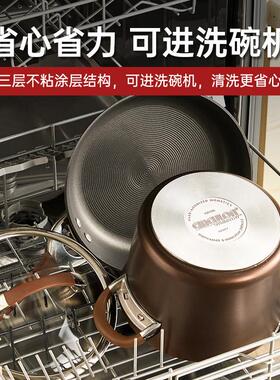 CIRCULON/圈圈锅汤锅双耳汤炖家用锅不粘加深煮粥燃气电磁炉适用