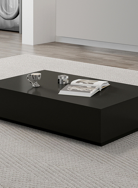 北欧高级灰色小户型客厅家用实木储物现代简约方形茶几茶桌茶台