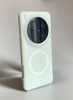 果冻清新浅绿色液态硅胶适用vivoX300Pro手机壳x200promini简约情侣款X200Ultra磁吸X100S全包防摔植绒保护套