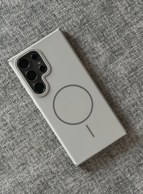 Beats同款细圈磁吸钛灰色【柔润】适用三星S25Ultra手机壳S25+简约s24超薄s23u全包S22肤感21裸机note20ultra