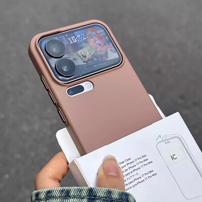 温柔奶茶色肤感适用小米17ProMax手机壳Xiaomi17超薄情侣款15Pro简约14/13Pro独立按键大孔纯色防尘网硬外壳