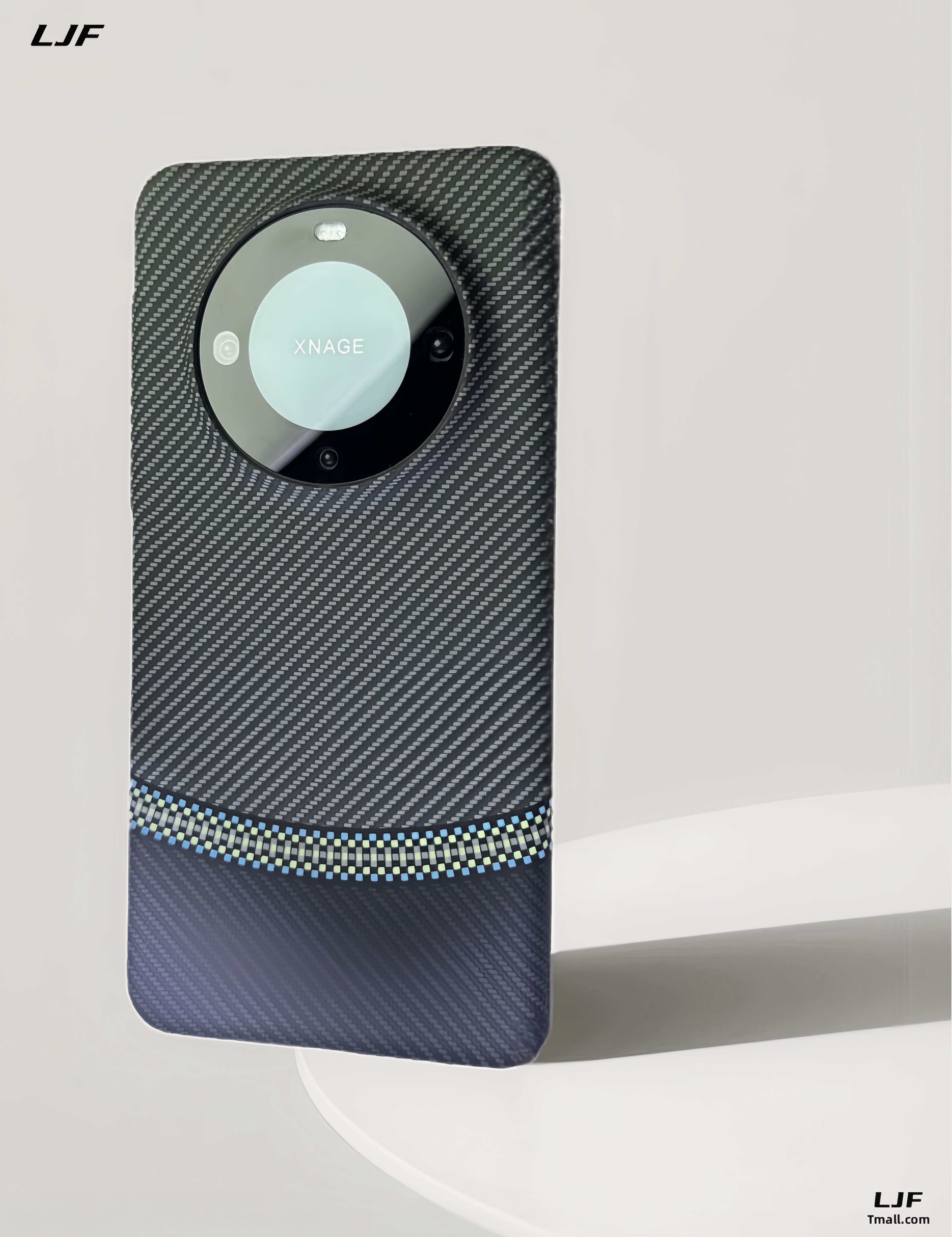 新款超薄凯夫拉适用华为Mate60Pro手机壳mate70碳纤维纹理80max商务撞色全包磨砂肤感硬壳隔断创意保护套男款