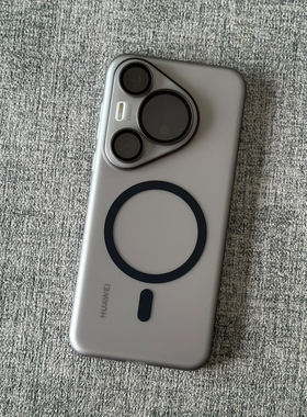 冰雾透黑色全包适用华为Pura70Pro+手机壳p70pro自带镜头膜Ultra内置磁吸P80超薄硬保护套简约小清新磨砂白男