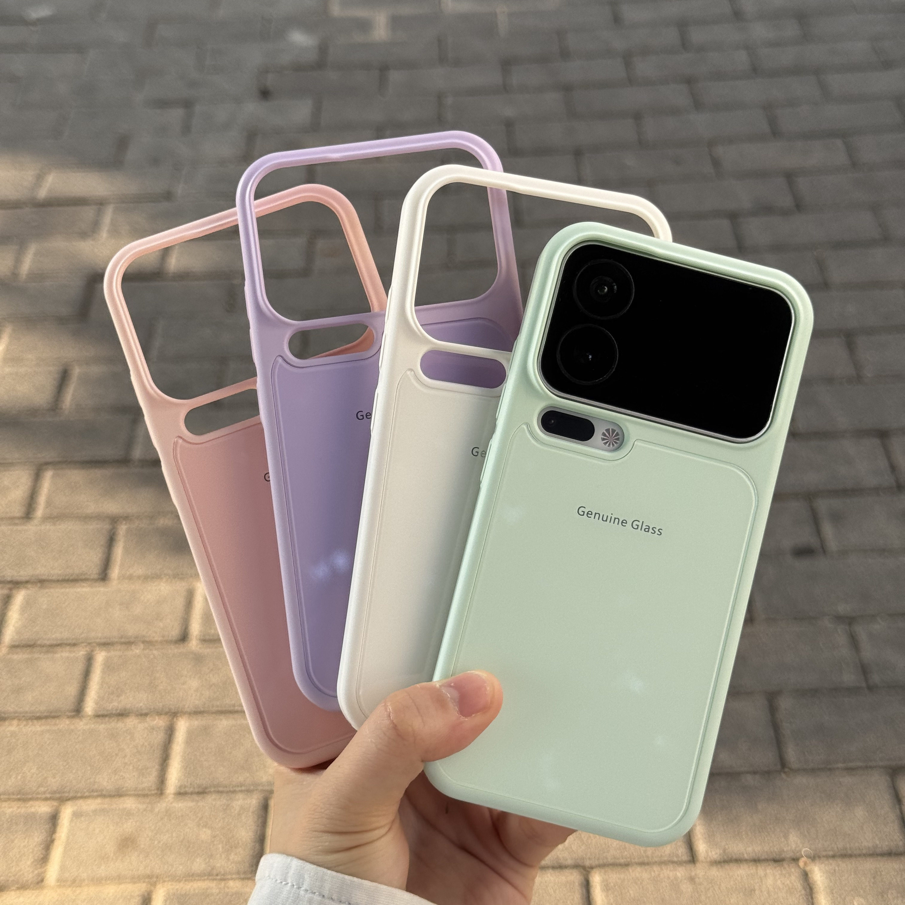 马卡龙浅色系高级感玻璃秒变适用小米17Promax手机壳Xiaomi17pro全包新款冰淇淋绿保护套硬壳男女大孔高颜值