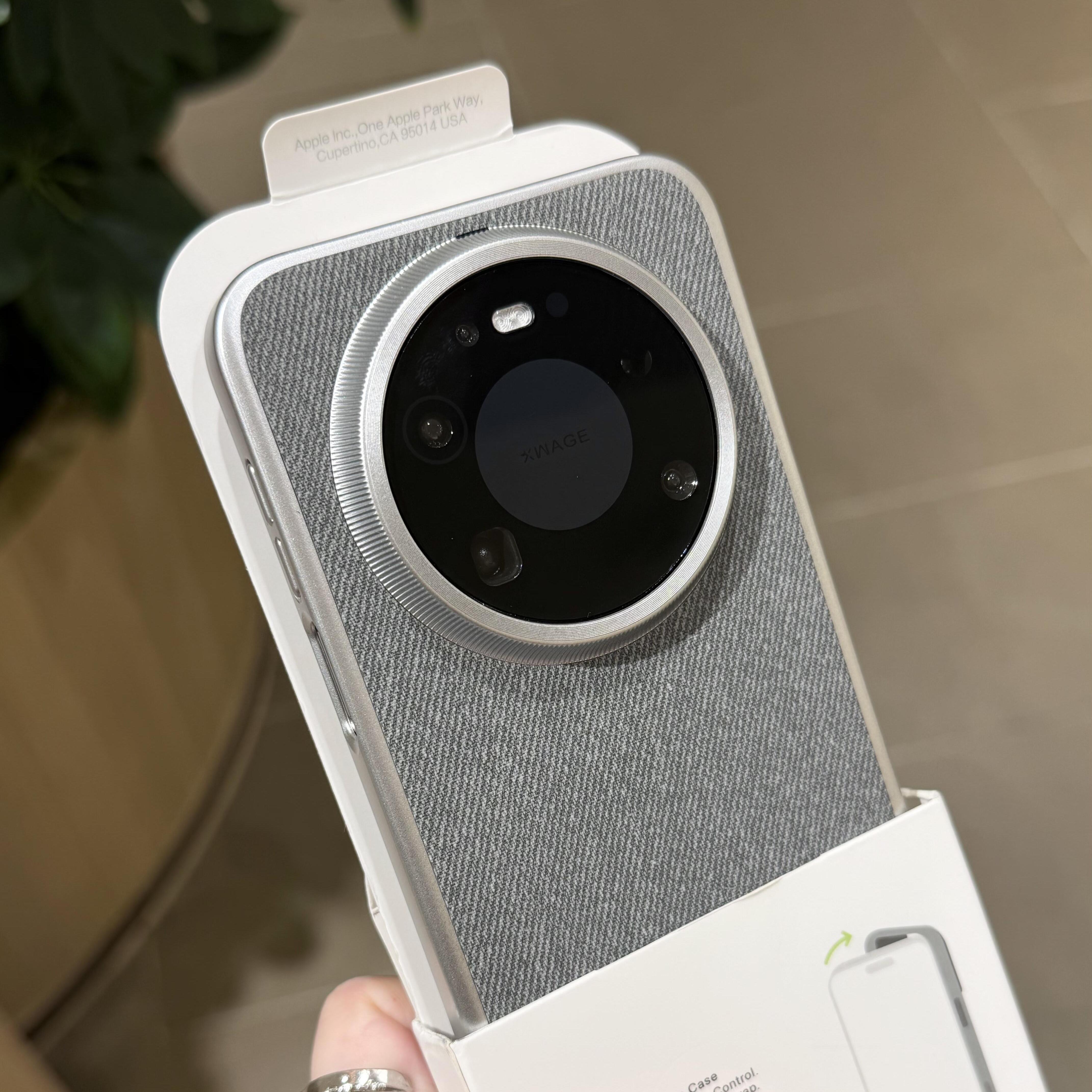 轻奢高级灰色毛麻料适用华为mate80promax手机壳三包边MATE70Pro+哑光电镀银拼色60磁吸Pura80硬壳nova14男女