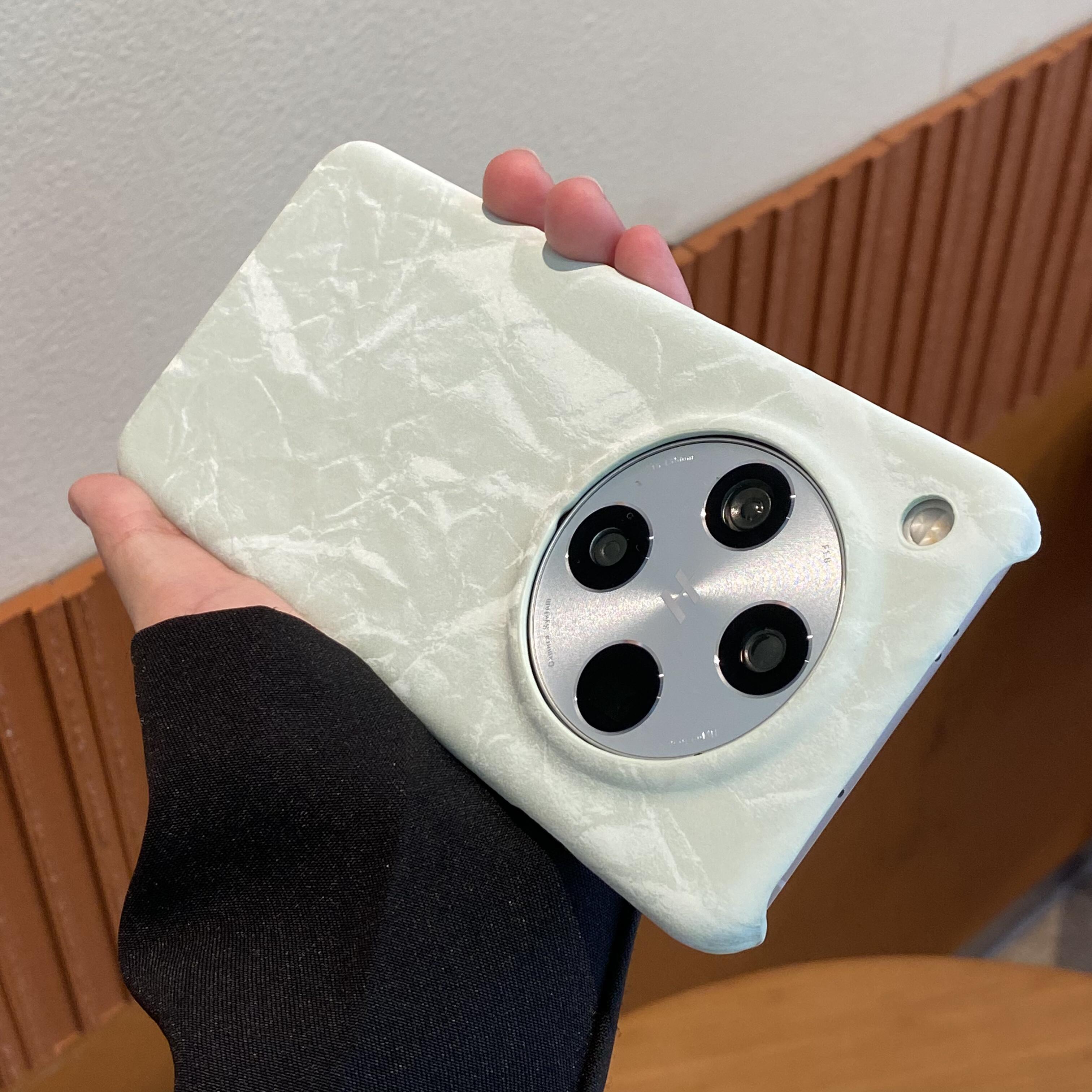 清新薄荷绿丝绒千金感适用OPPOFindX8Pro手机壳findx8s+半包防摔磁吸款findx8ultra复古手感好保护套简约女款