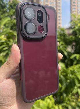 高级感透明黑色边框适用OPPOFindX9Pro手机壳findx8ultra自带镜头膜X8S+简约情侣款FINDX7全包x6软硅胶X5防摔