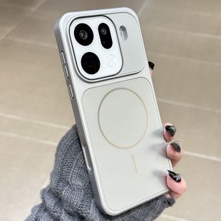 【秒变系列】AG磨砂银色适用OPPOFindX9Pro手机壳追光红findx9全包磁吸无线充电防指纹男女款大孔防摔硬外壳