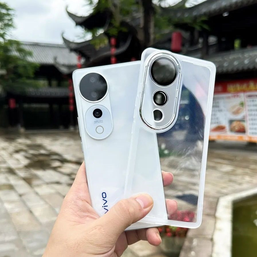 高级感透白色S30Promini适用vivoS19pro手机壳S18E时尚s17带镜头膜S16磨砂边15e软硅胶12男女10全包9防摔s7t