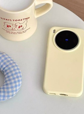 奶黄色软糯全包液态硅胶适用vivoX300手机壳X200s防摔X200ultra简约X100Pro简约X200mini纯色肤感x90高级耐脏