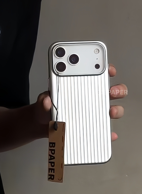 抗油污UV分子瓦楞适用苹果17ProMax手机壳iPhone16轻薄N52强磁吸17Air立体纹理15时尚金属质感烤漆磨砂14黑色