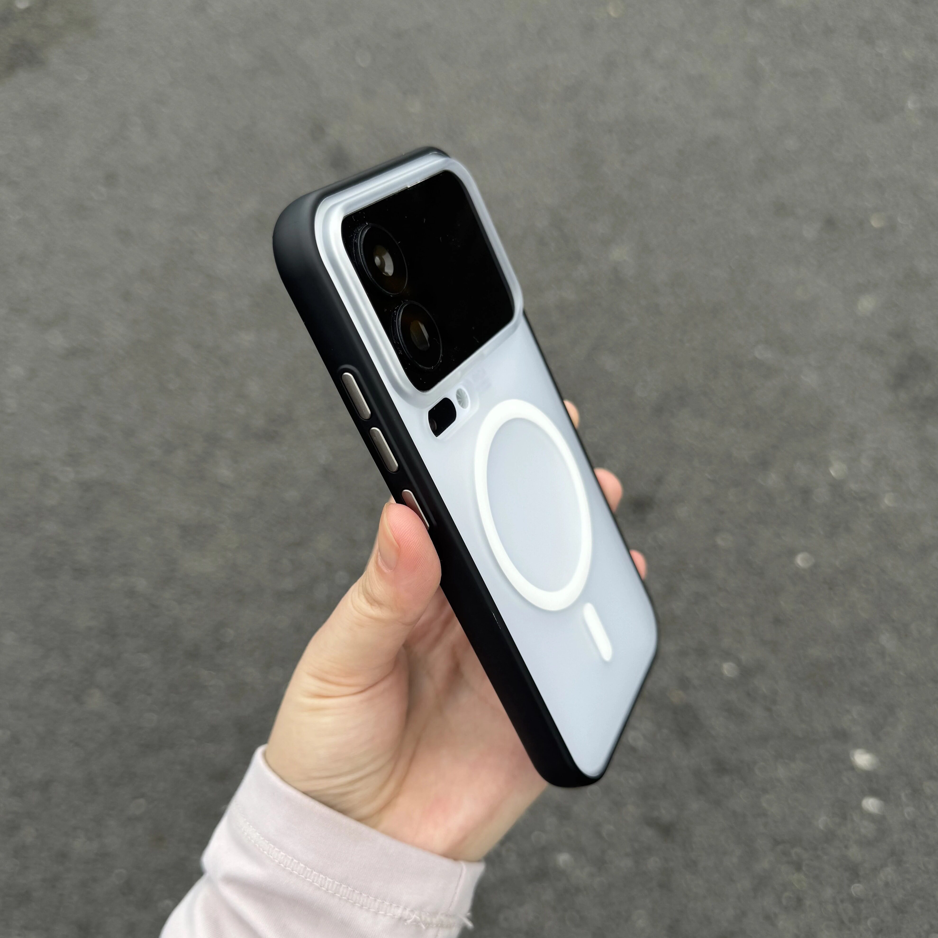 淬炼白简盾磨砂肤感适用小米17promax手机壳护甲Xiaomi17/15全包独立金属按键15Pro内置磁吸ultra防摔男保护