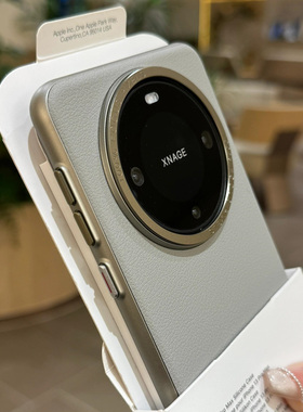 【纳帕皮壳】钛灰色适用华为Mate70Pro+手机壳mate60pro创意拼接素皮Mate50e全包硬壳40/30大孔金属镜框男女