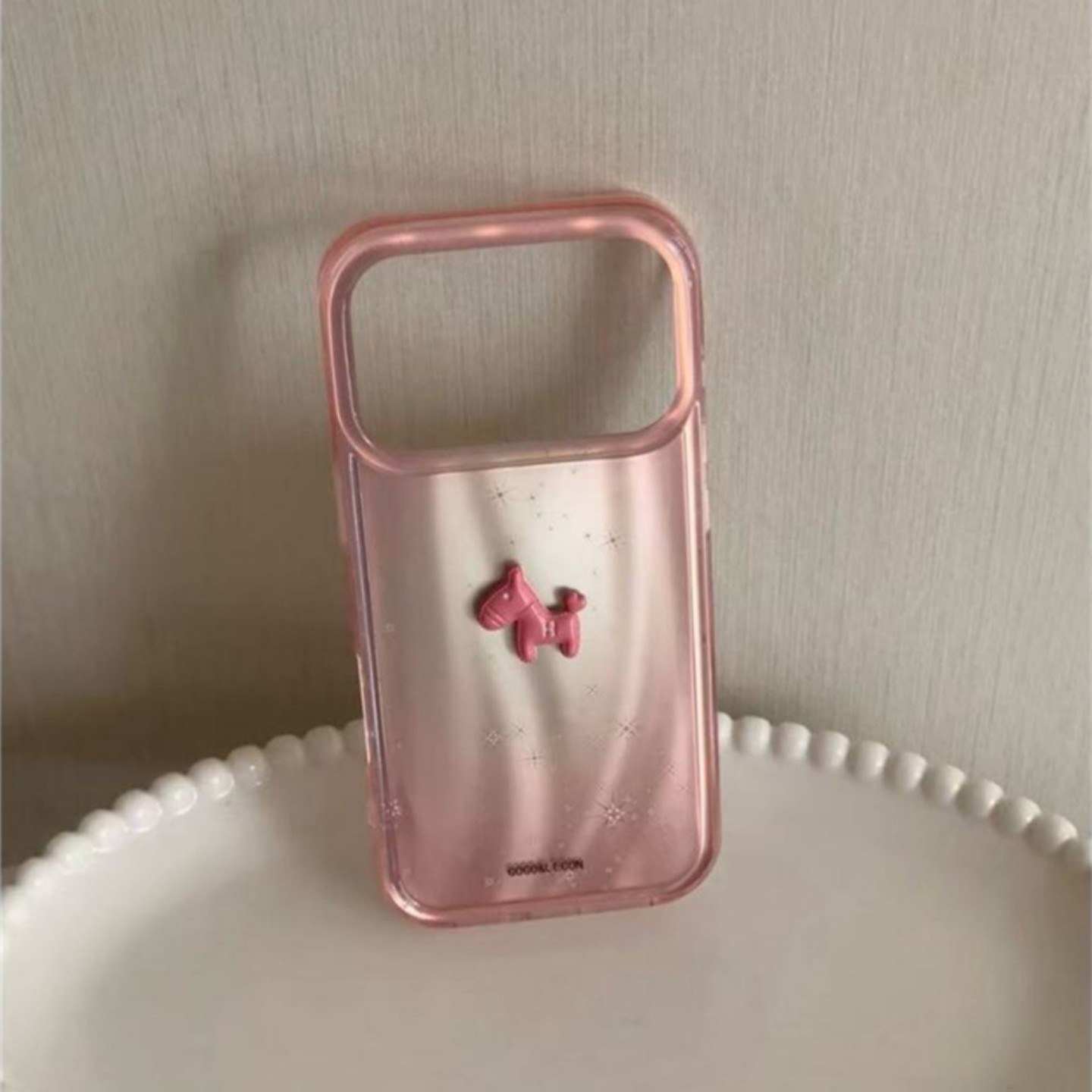 渐变晕染粉新款马年适用苹果17promax手机壳iPhone16Pro全包少女心15Pro立体粉色小马PM防摔14pro时尚高级感,3C数码配件,手机保护套/壳,淘宝优惠券,粉丝福利购,淘宝优惠卷