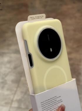 奶黄色果冻肤感80max适用华为Mate70Pro+液态硅胶手机壳mate60pro耐脏内植绒磁吸mate50/40e软糯全包防摔男女