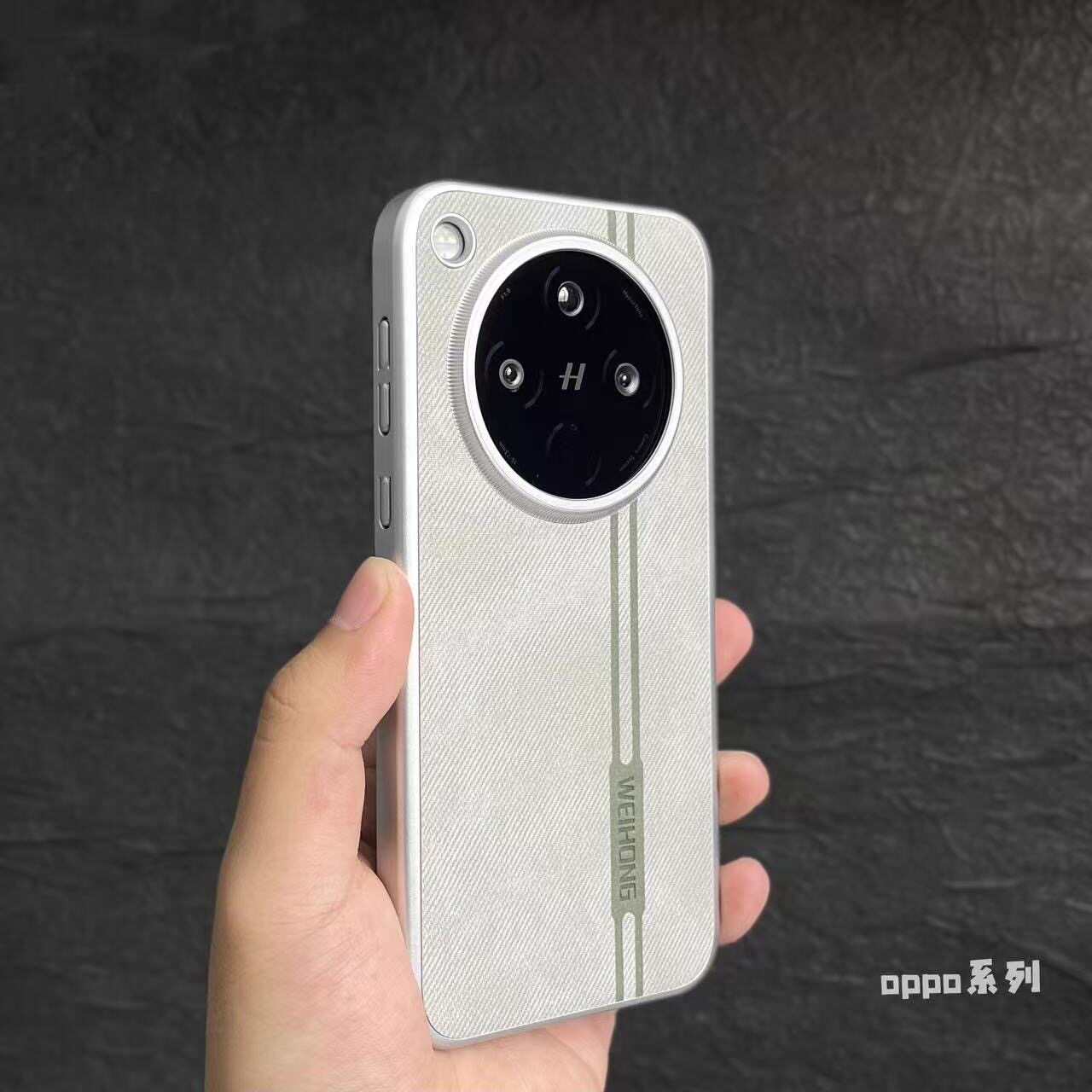复古白色牛仔拼接布纹适用OPPO手机壳FindX8Pro个性findx9磁吸保护套findX8S+防指纹一加13T哑光电镀边框硬壳