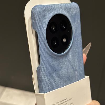 复古布面适用一加13手机壳水洗牛仔立体纹理FindX8半包FindX8Pro防摔X7ultra时尚潮流简约高级感X8S+不沾指纹