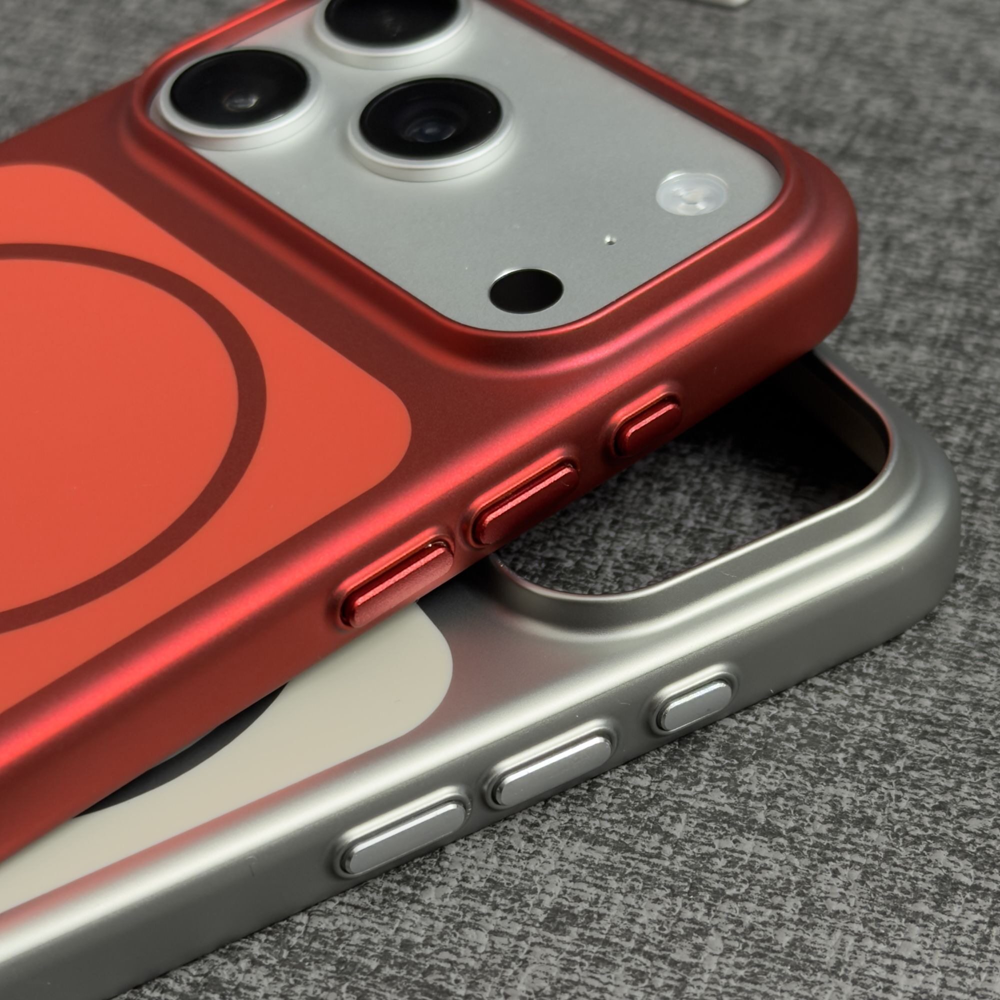 准分子平面柔润磁吸适用iPhone17promax手机壳Air红色iPhone16Pro超薄15PM高级感14pro全包11硬壳13男女款12